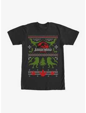Jurassic Park Ugly Christmas Sweater Print T-Shirt, , hi-res