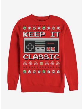 Nintendo Ugly Christmas Sweater NES Classic Controller Sweatshirt, , hi-res