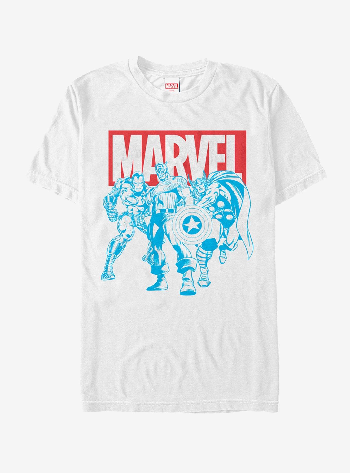 Marvel Avengers Stance T-Shirt, WHITE, hi-res