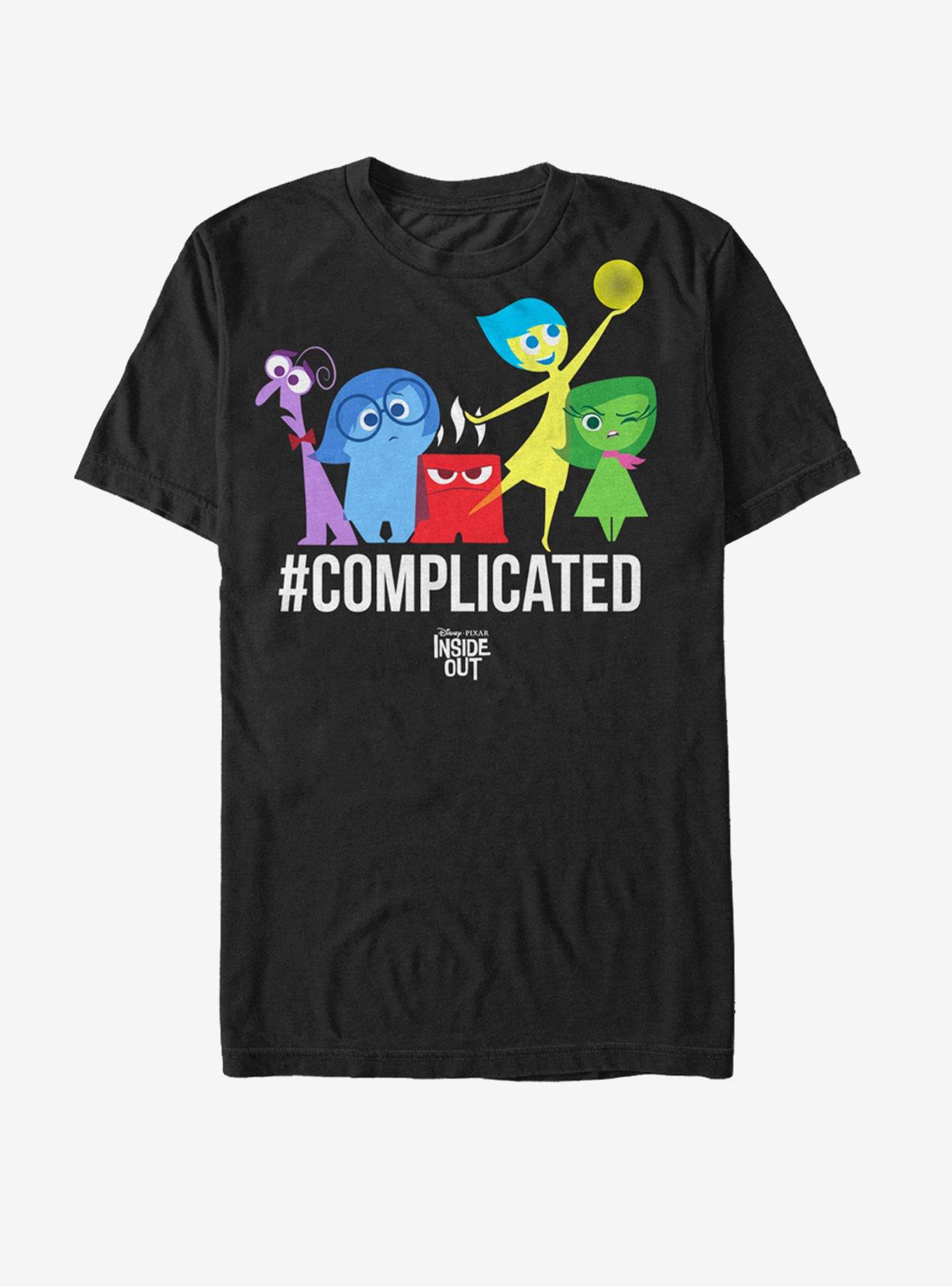 Disney Pixar Inside Out Complicated Emotions T-Shirt, BLACK, hi-res