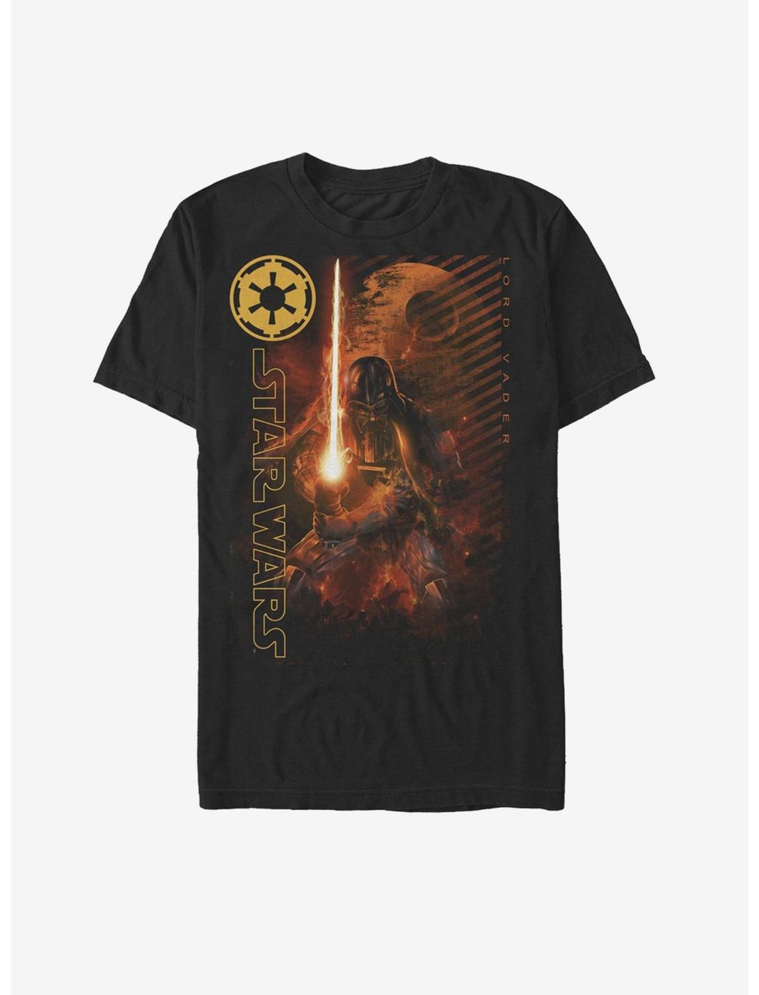 Star Wars Darth Vader Fire T-Shirt, BLACK, hi-res