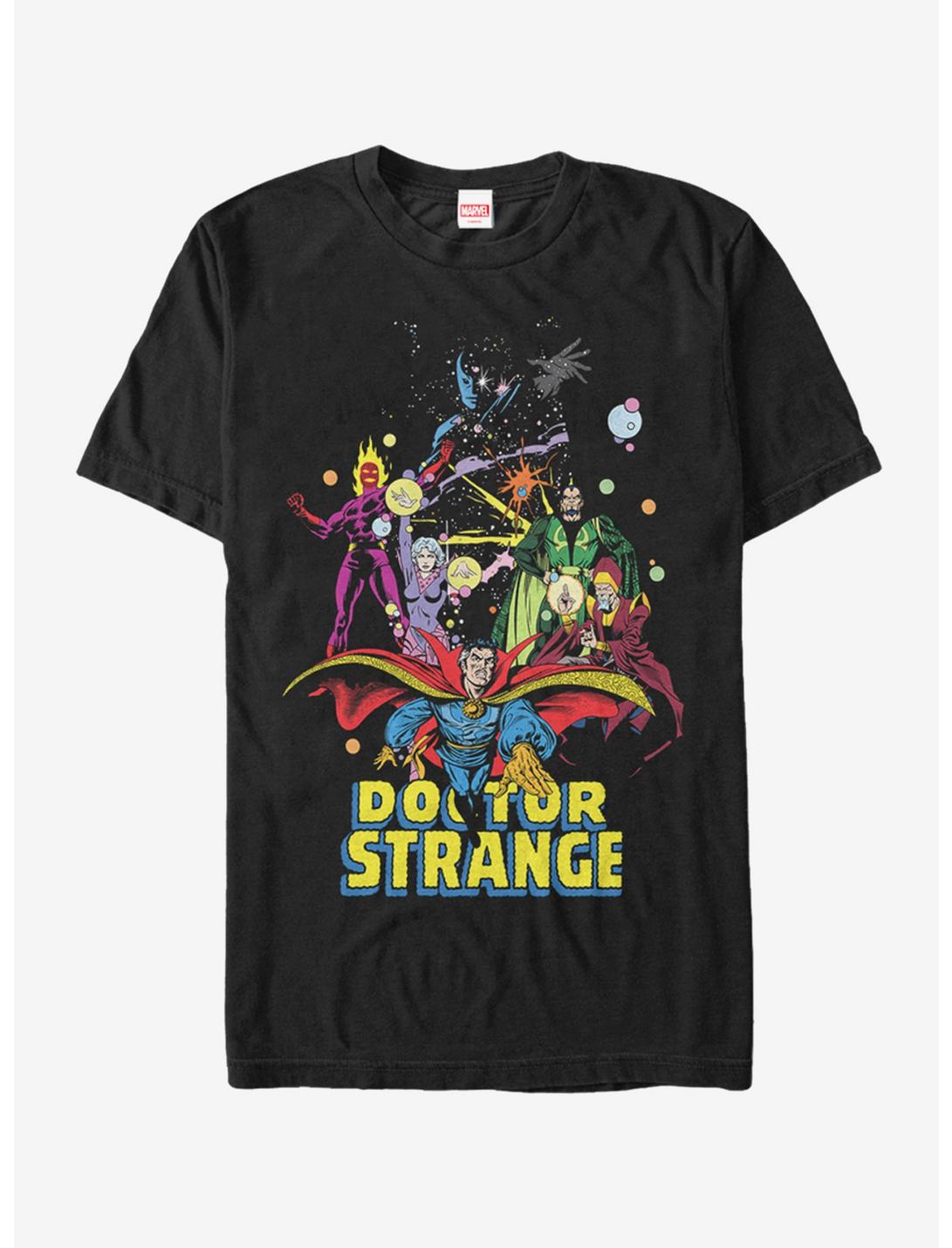 Plus Size Marvel Doctor Strange Classic Comic Scene T-Shirt, BLACK, hi-res