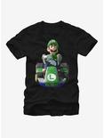 Nintendo Mario Kart Luigi Driving T-Shirt, BLACK, hi-res