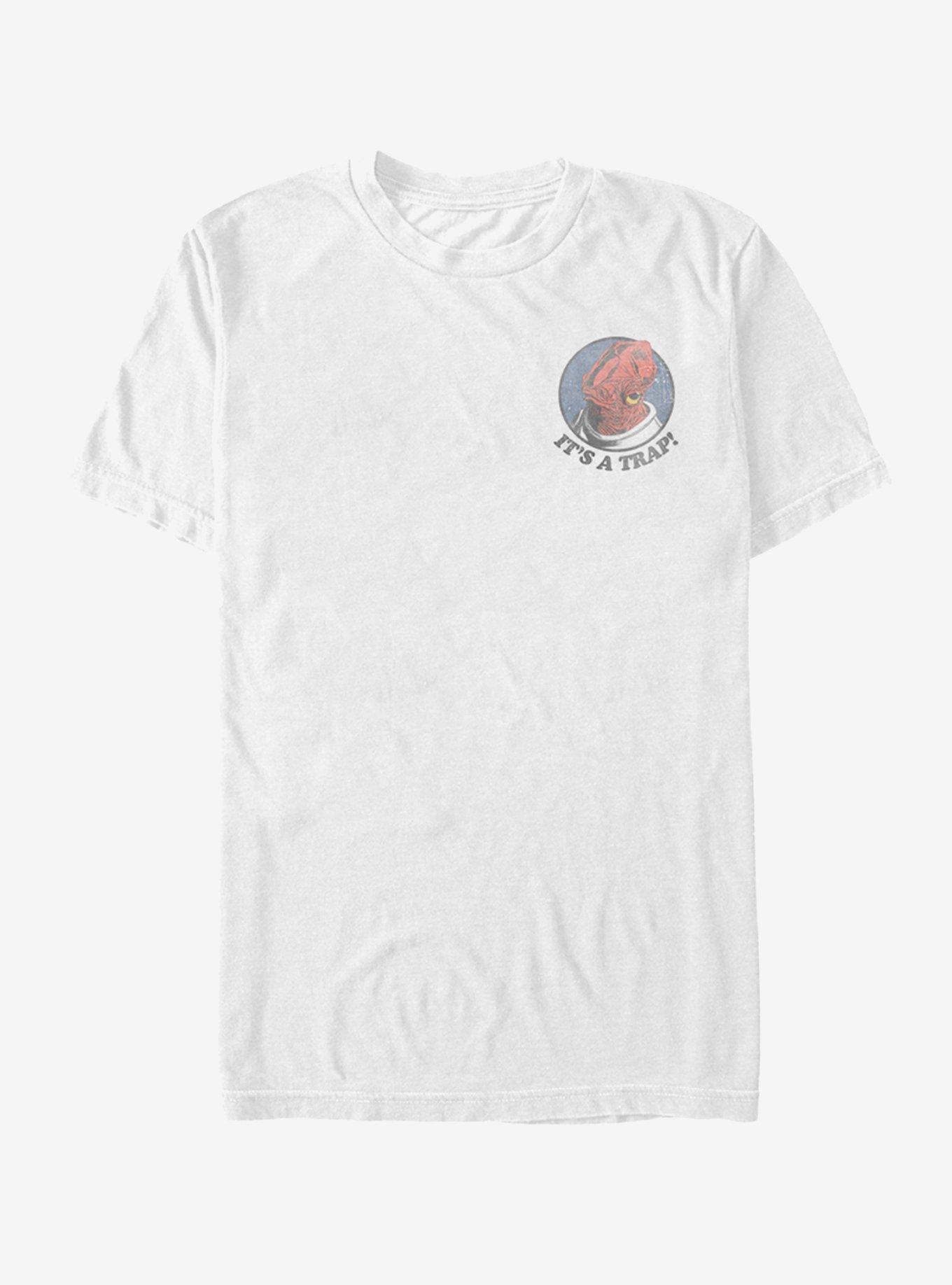 Star Wars Mini Ackbar It's a Trap T-Shirt, WHITE, hi-res