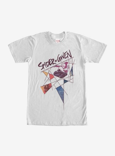 Marvel Ghost-Spider Geometric Web T-Shirt - WHITE | Hot Topic