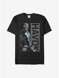 Marvel X-Men Havok Portrait T-Shirt, BLACK, hi-res