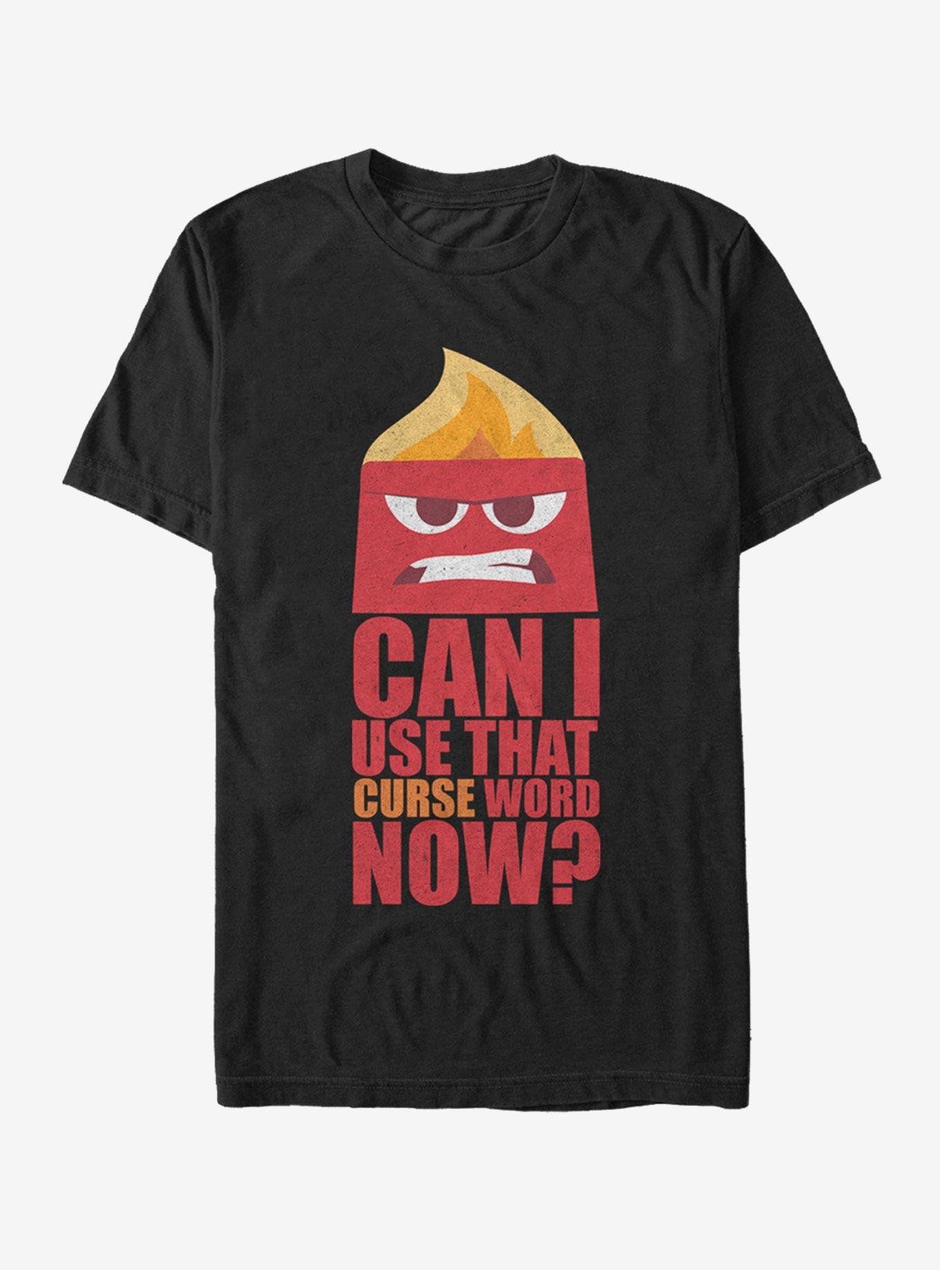 Disney Pixar Inside Out Anger Can I Use That Curse Word Now T-Shirt