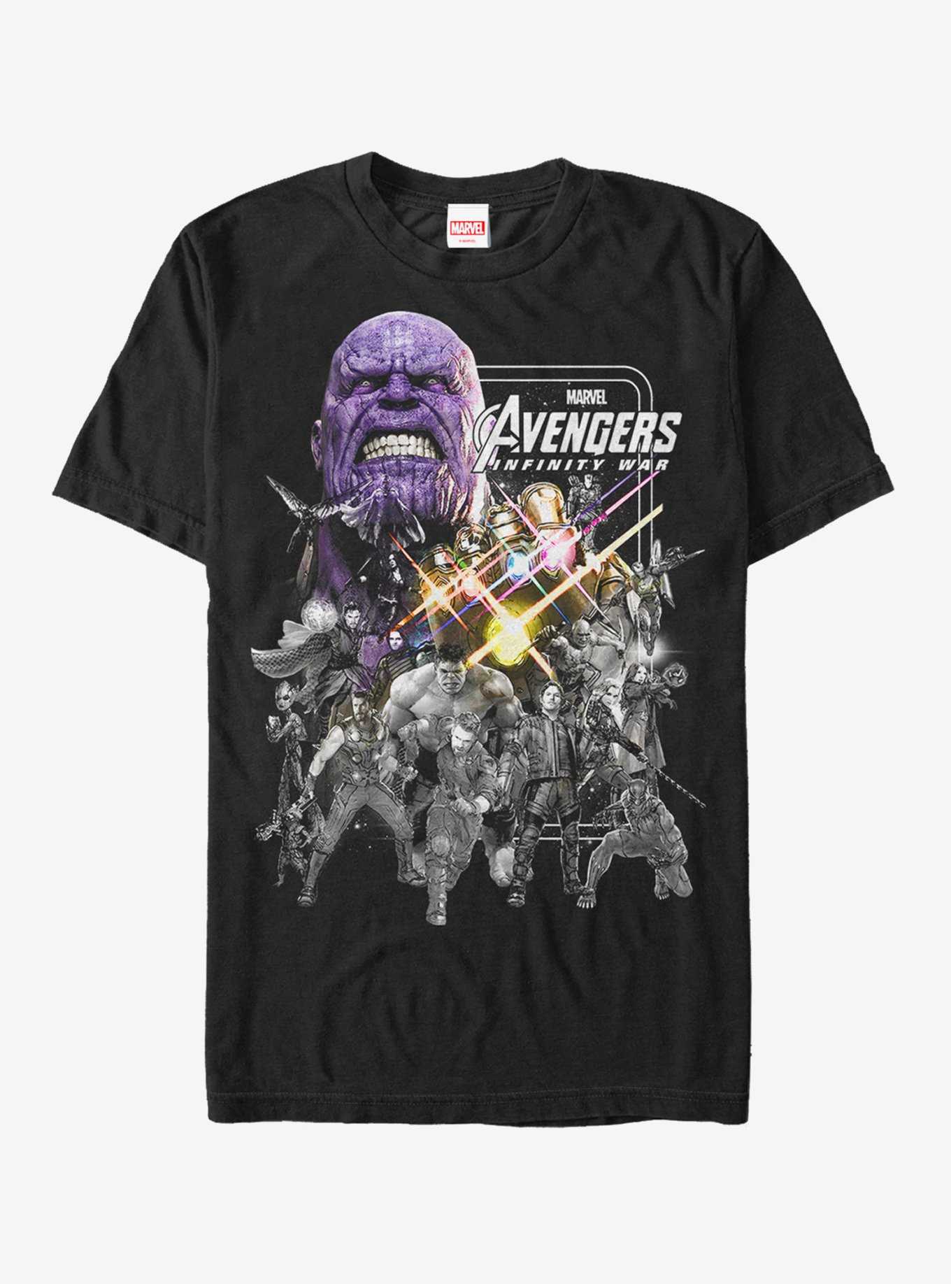 Marvel Avengers: Infinity War Group Grayscale T-Shirt, , hi-res