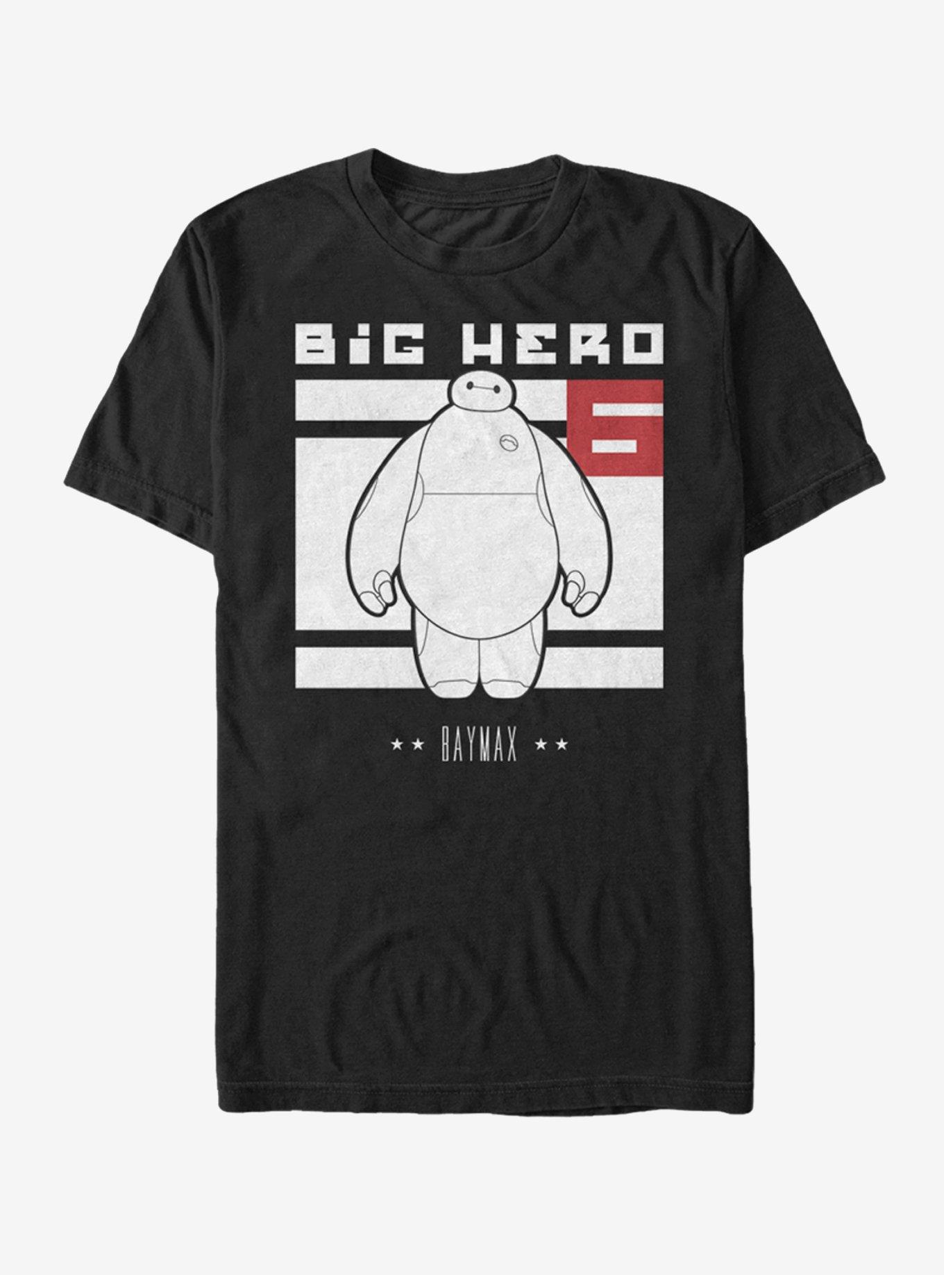 Big Hero 6 Baymax Block T-Shirt, BLACK, hi-res