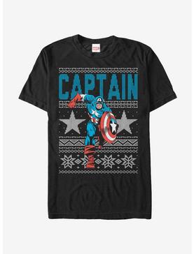 Marvel Captain America Star Ugly Christmas Sweater T-Shirt, , hi-res