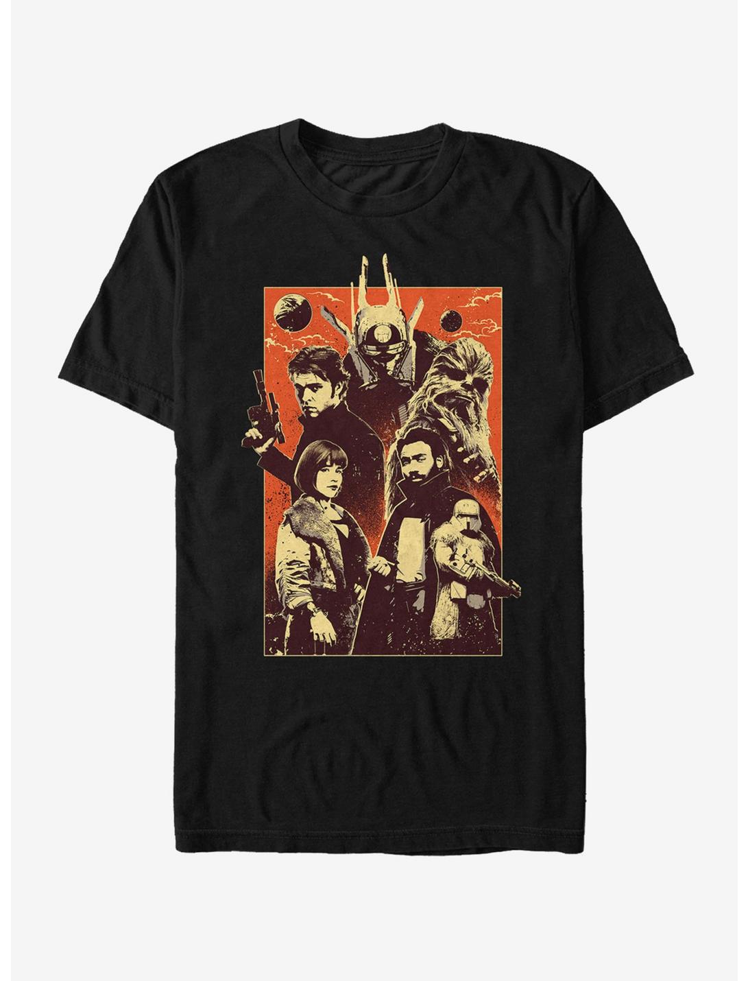 Star Wars Character Pose Grunge Print T-Shirt, BLACK, hi-res