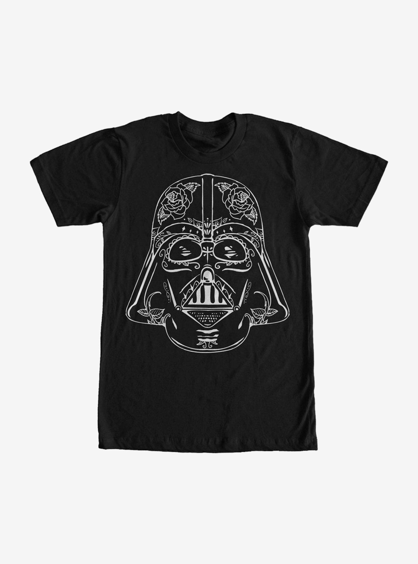 Star Wars Darth Vader Sugar Skull T-Shirt, BLACK, hi-res
