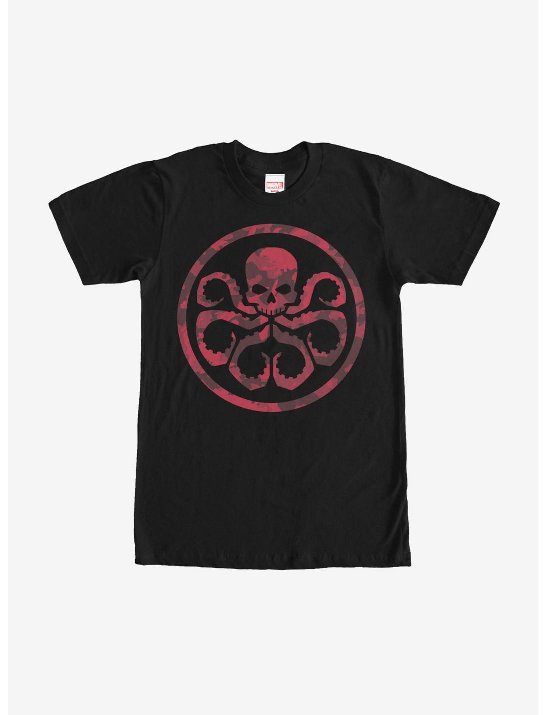 Marvel Hail Hydra Camo Print T-Shirt, BLACK, hi-res