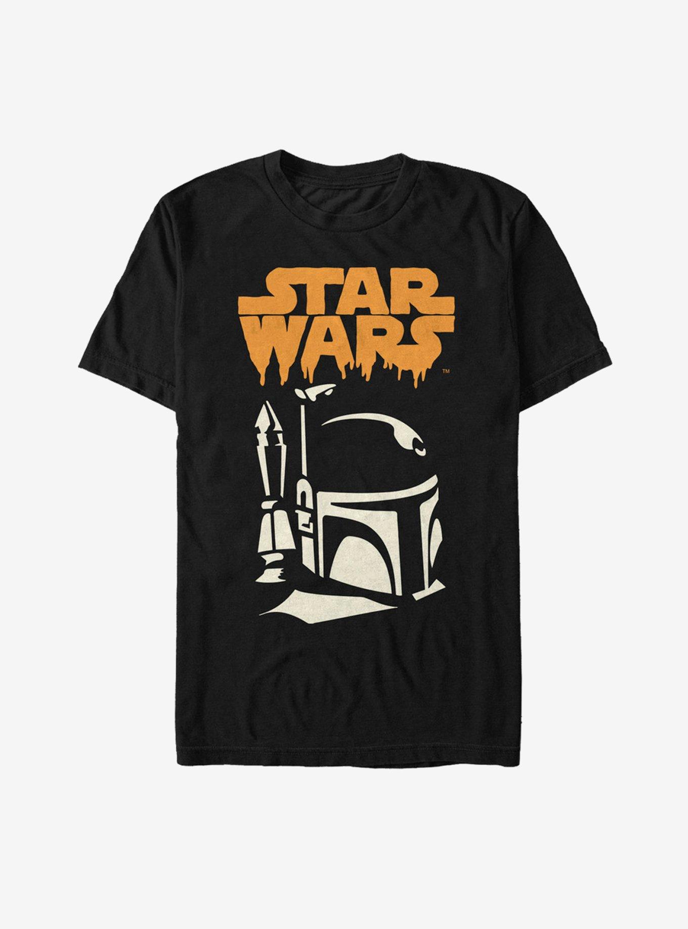 Star Wars Halloween Spooky Boba Fett T-Shirt, BLACK, hi-res