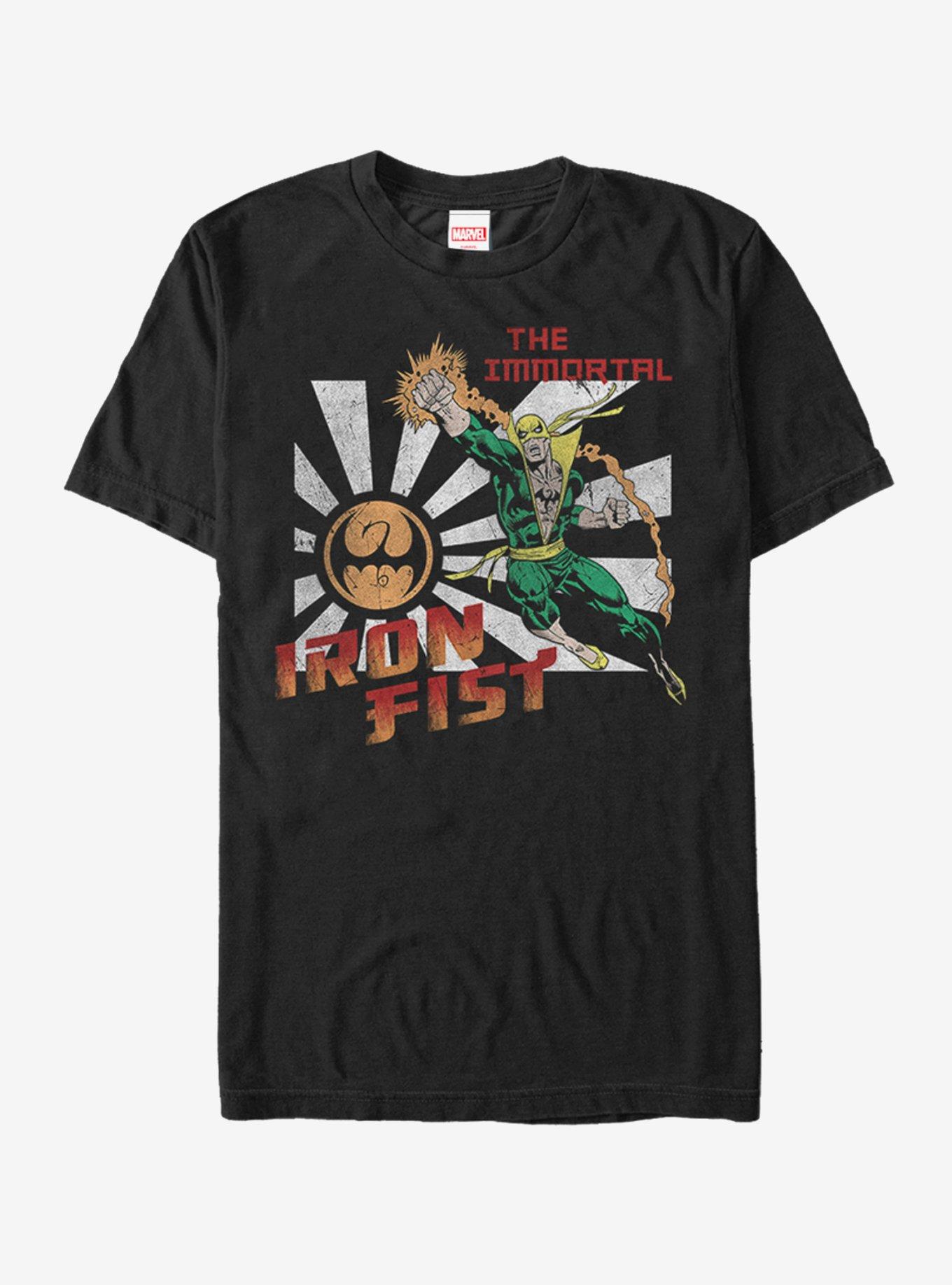 Marvel Iron Fist Immortal T-Shirt, BLACK, hi-res