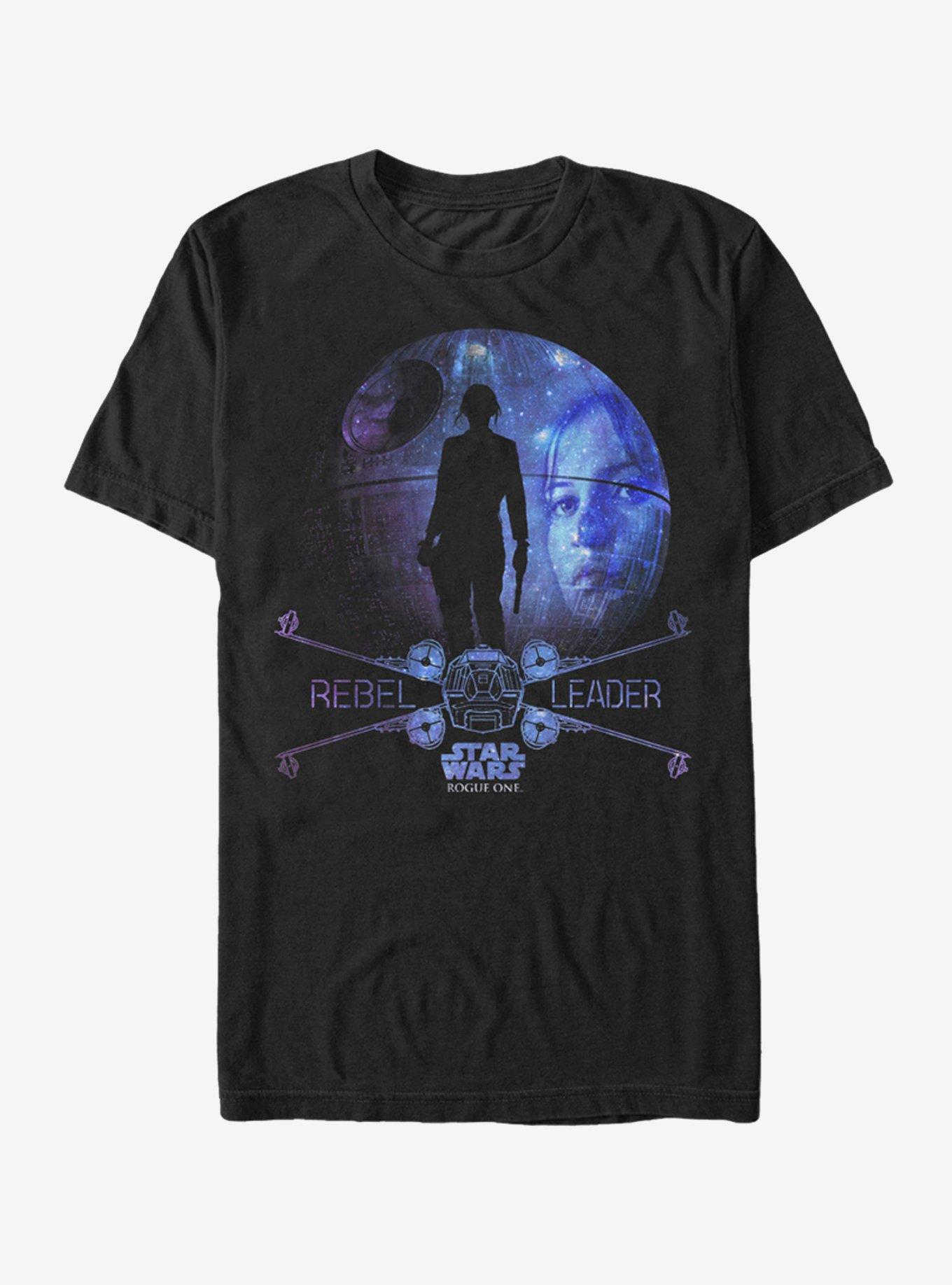 Star Wars Jyn Death Star Galaxy T-Shirt, BLACK, hi-res
