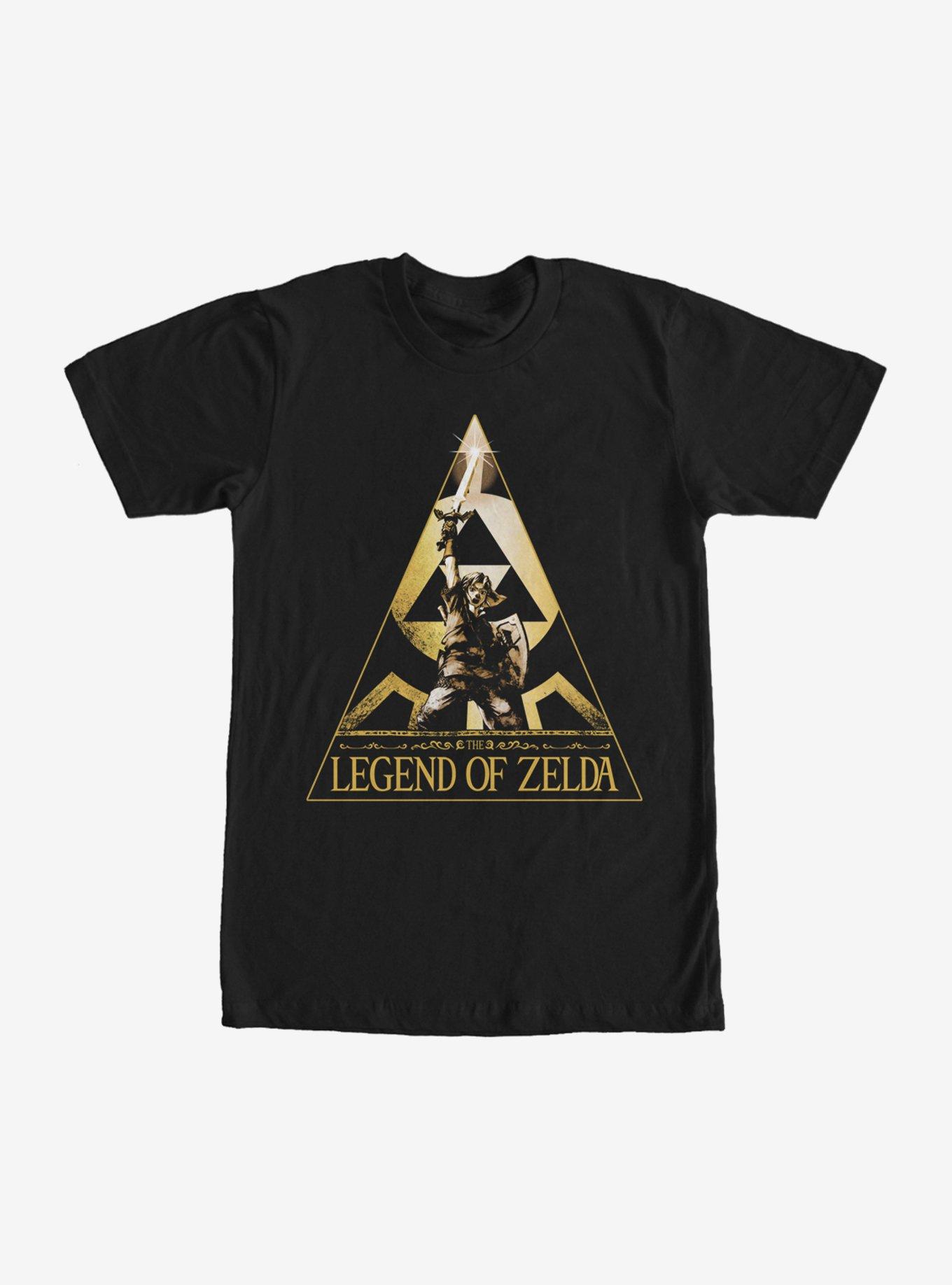 Nintendo Legend of Zelda Triangle T-Shirt, BLACK, hi-res