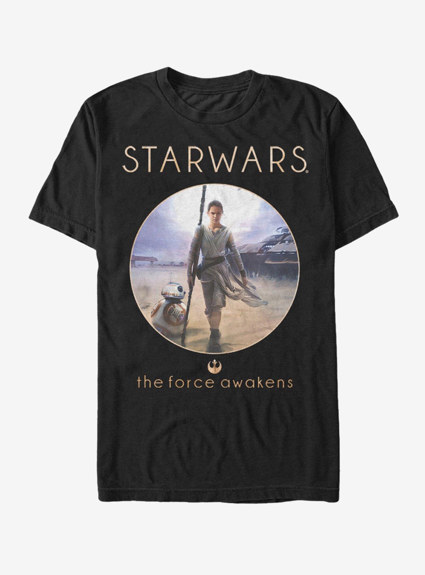 Star Wars Rey and BB-8 Adventure T-Shirt, BLACK, hi-res