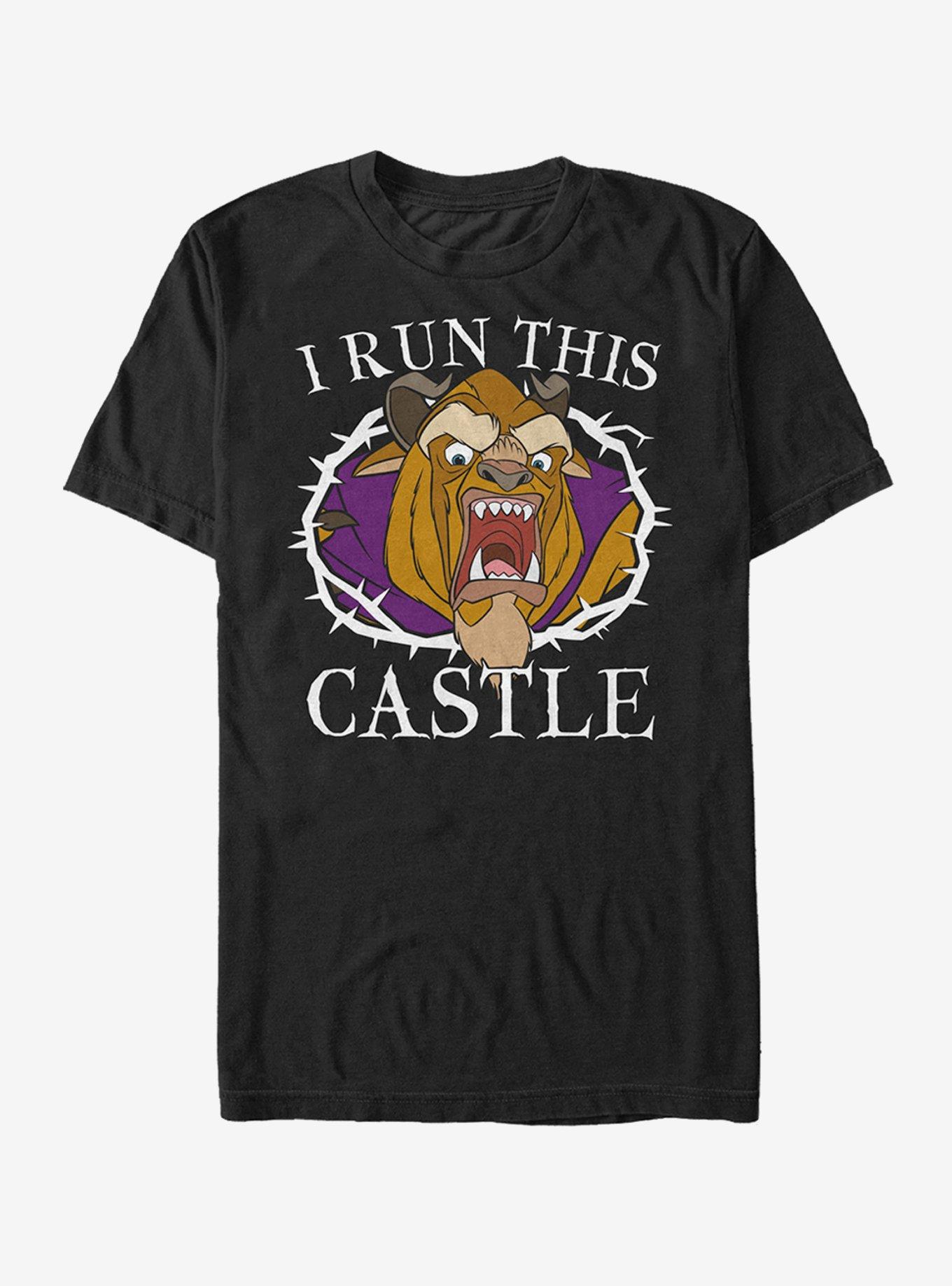 Disney Run Castle T-Shirt, BLACK, hi-res