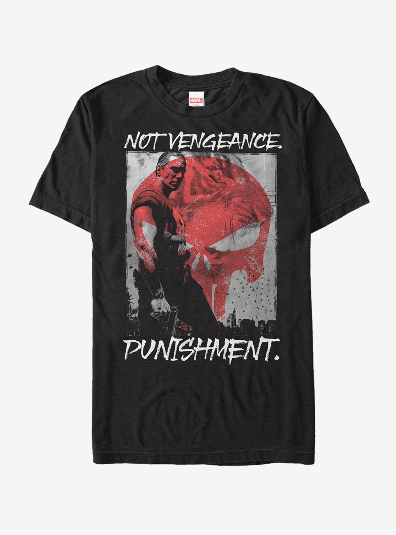 Marvel The Punisher Not Vengeance T-Shirt, BLACK, hi-res