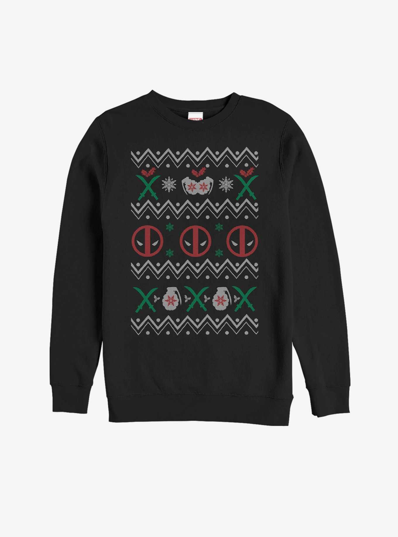 Marvel Deadpool Ugly Christmas Sweater Sweatshirt, , hi-res