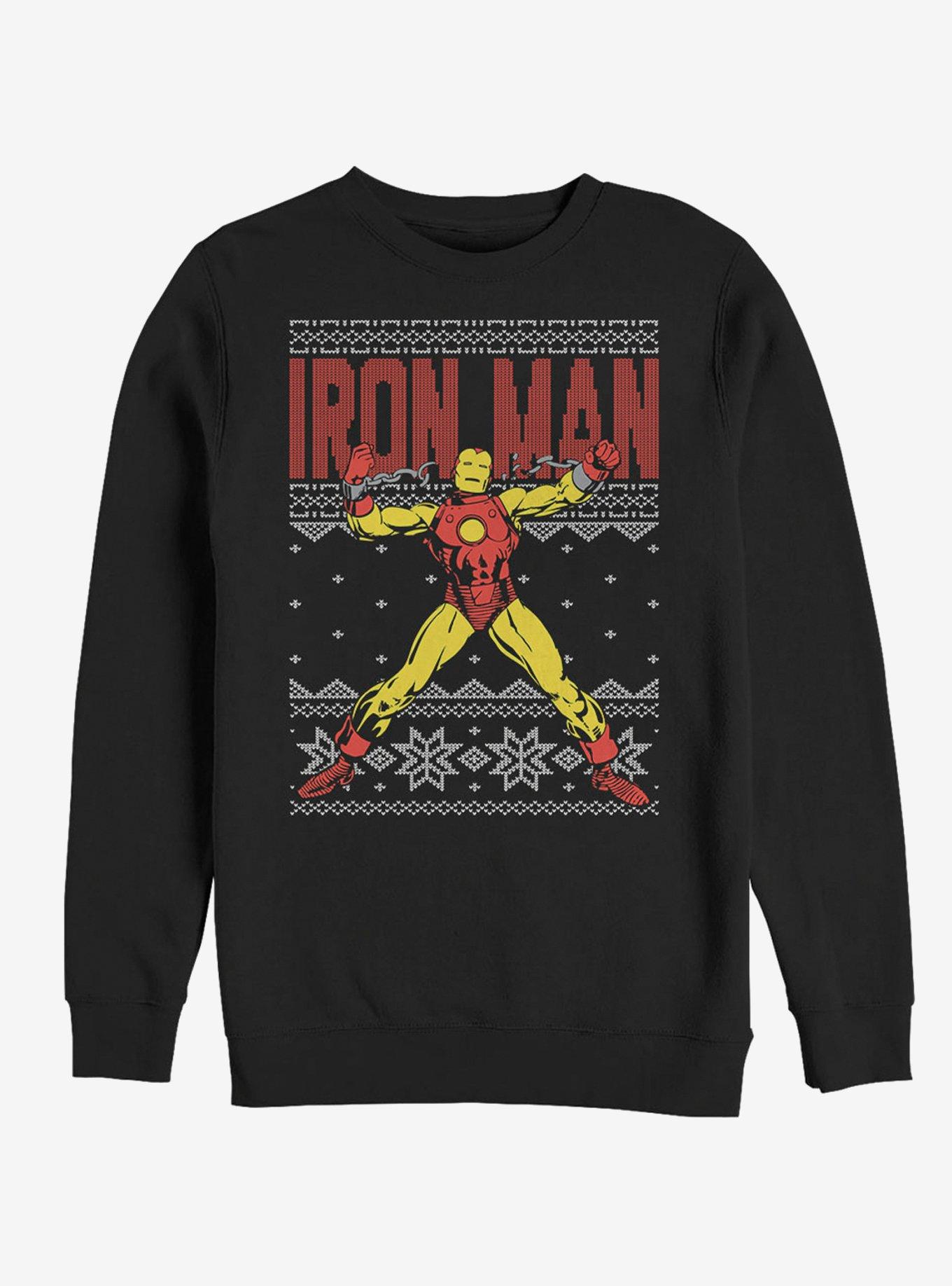 Hot Topic Marvel Iron Man Ugly Christmas Sweater Sweatshirt Connecticut Post Mall