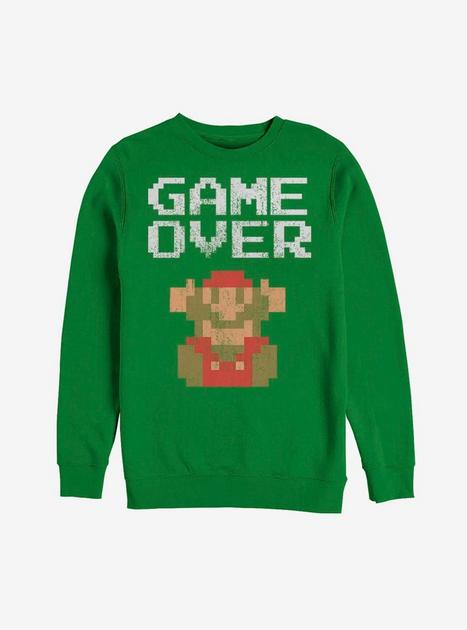 Nintendo Mario Game Over Sweatshirt - GREY | Hot Topic