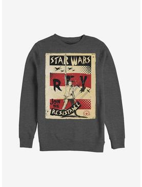 Star Wars Rey Join Resistance Poster Sweatshirt, , hi-res