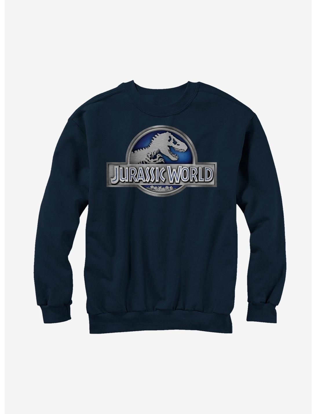 Jurassic World T-Rex Logo Sweatshirt, NAVY, hi-res