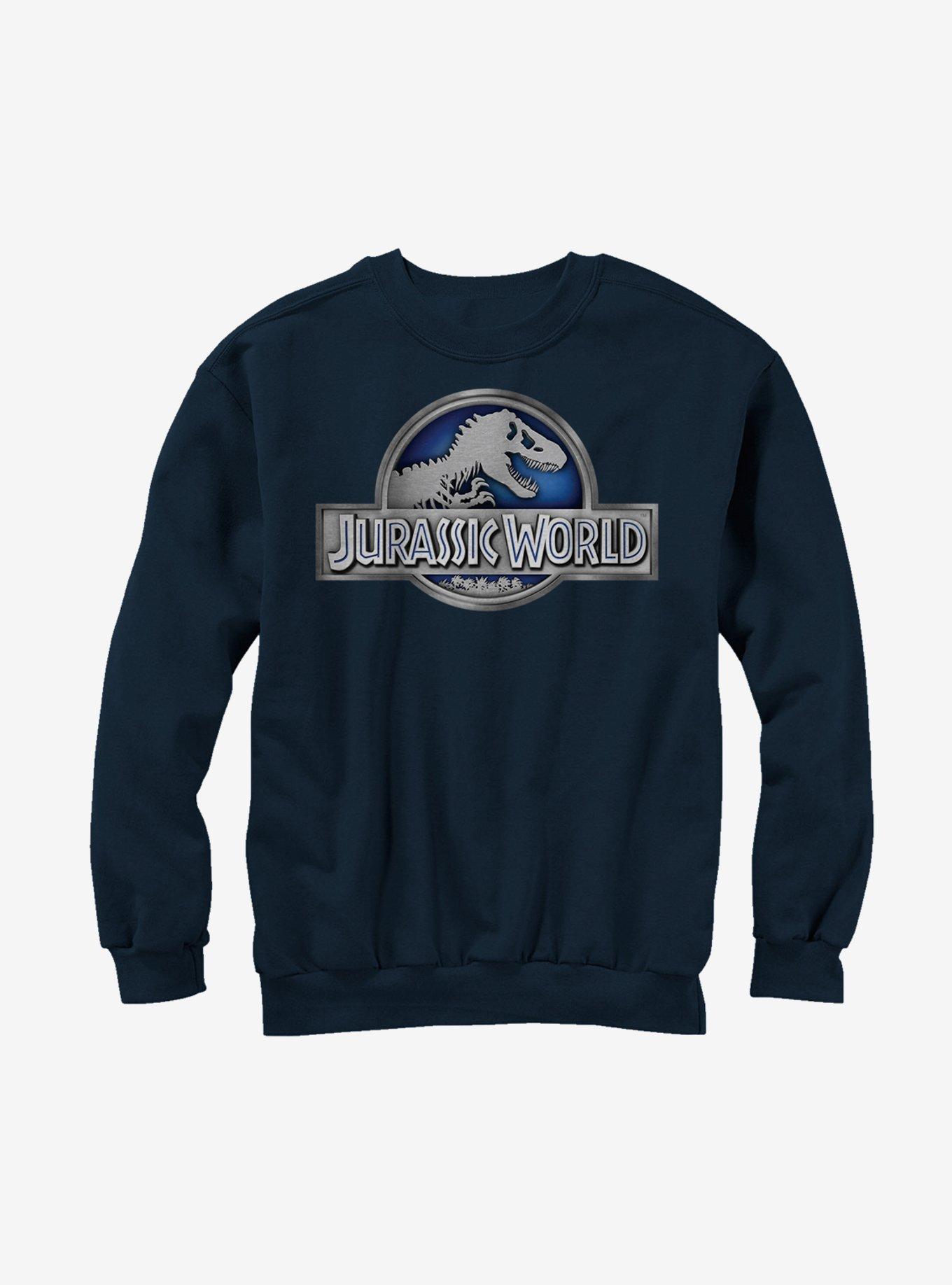 Jurassic World T-Rex Logo Sweatshirt, NAVY, hi-res