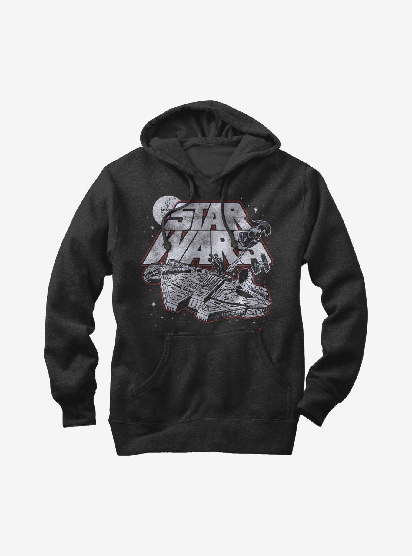 Star Wars Millennium Falcon TIE Advanced Hoodie, BLACK, hi-res