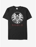 Marvel Agents of SHIELD Distressed Logo T-Shirt, BLACK, hi-res