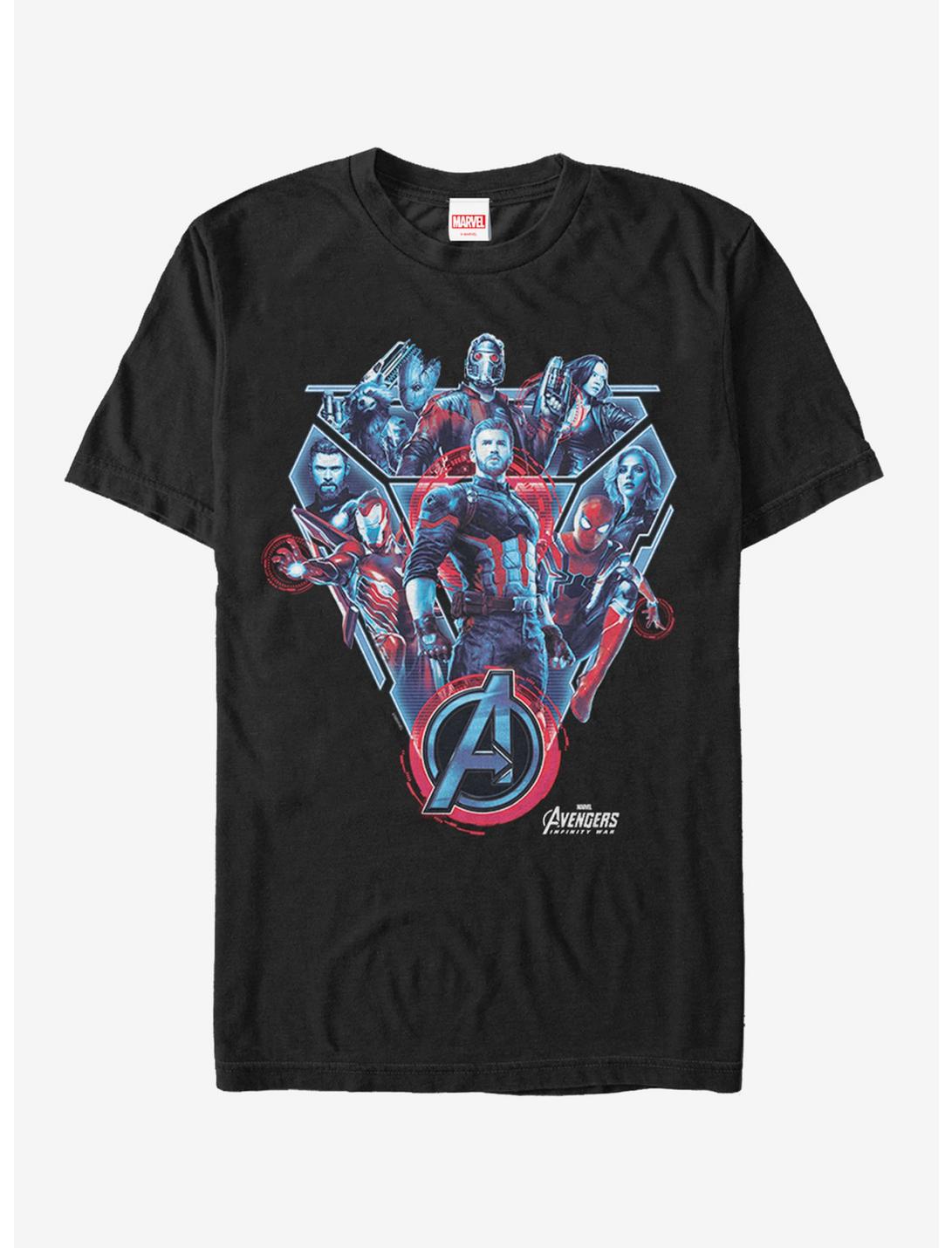 Marvel Avengers: Infinity War Armor T-Shirt, BLACK, hi-res