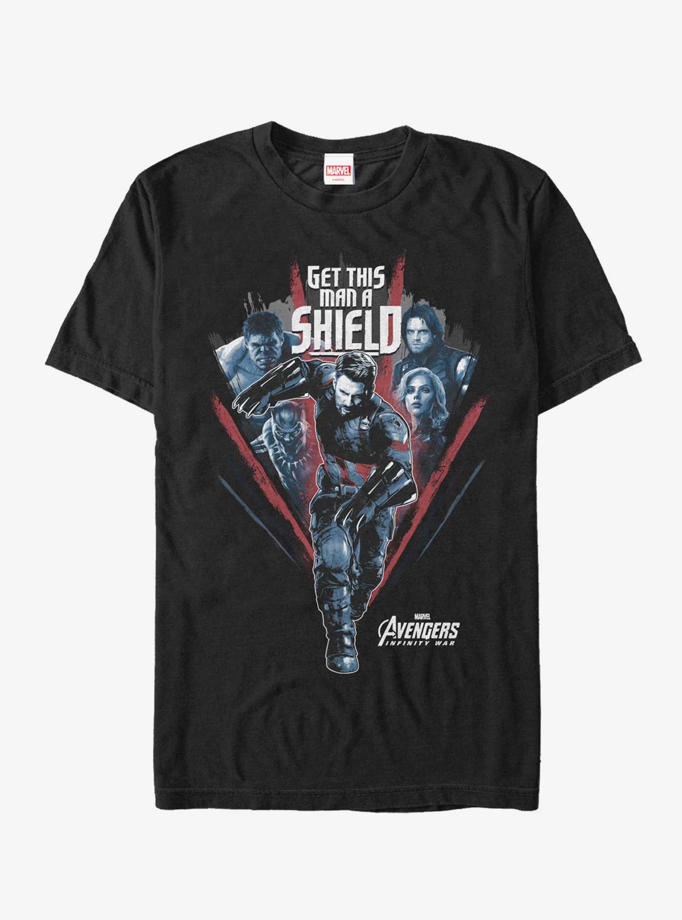 Marvel Avengers: Infinity War Get Captain Shield Run T-Shirt, , hi-res