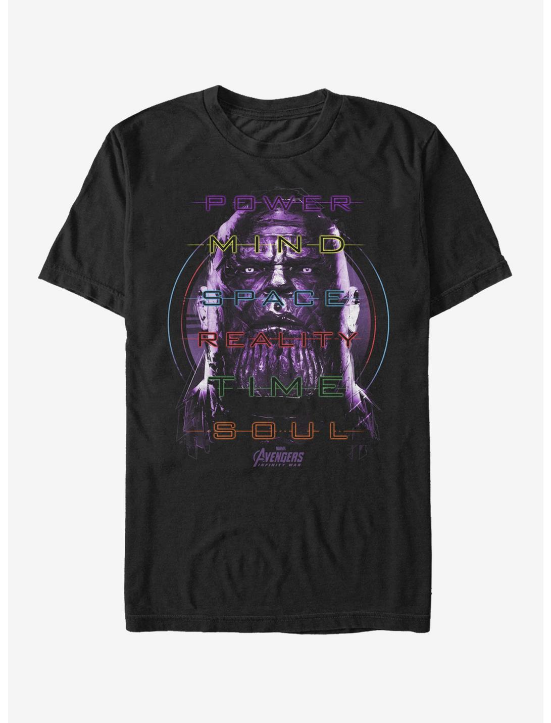 Marvel Avengers: Infinity War Thanos Stones T-Shirt, BLACK, hi-res