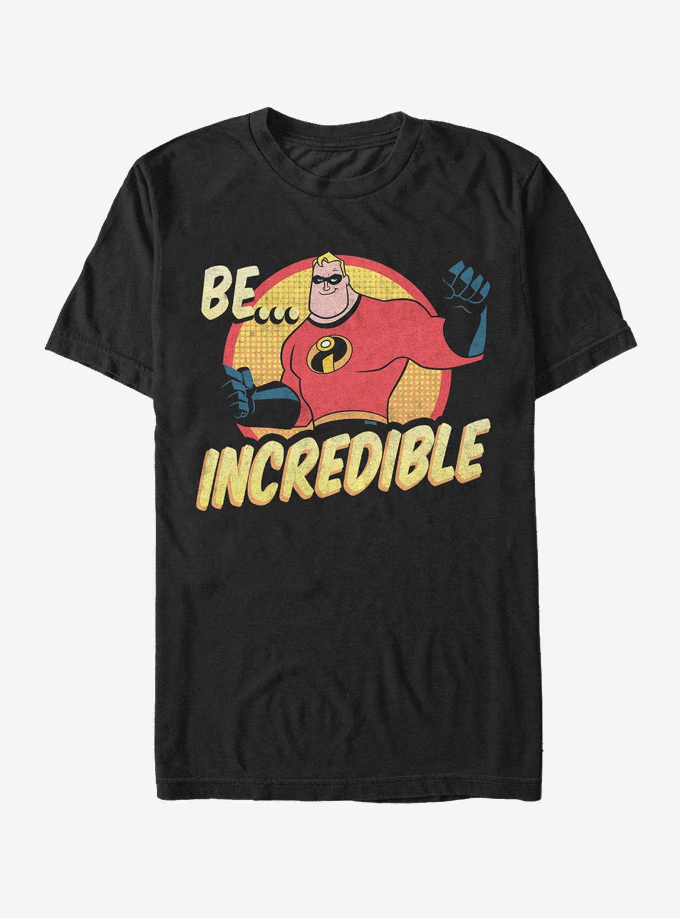 Disney Pixar The Incredibles Be Incredible T-Shirt, BLACK, hi-res