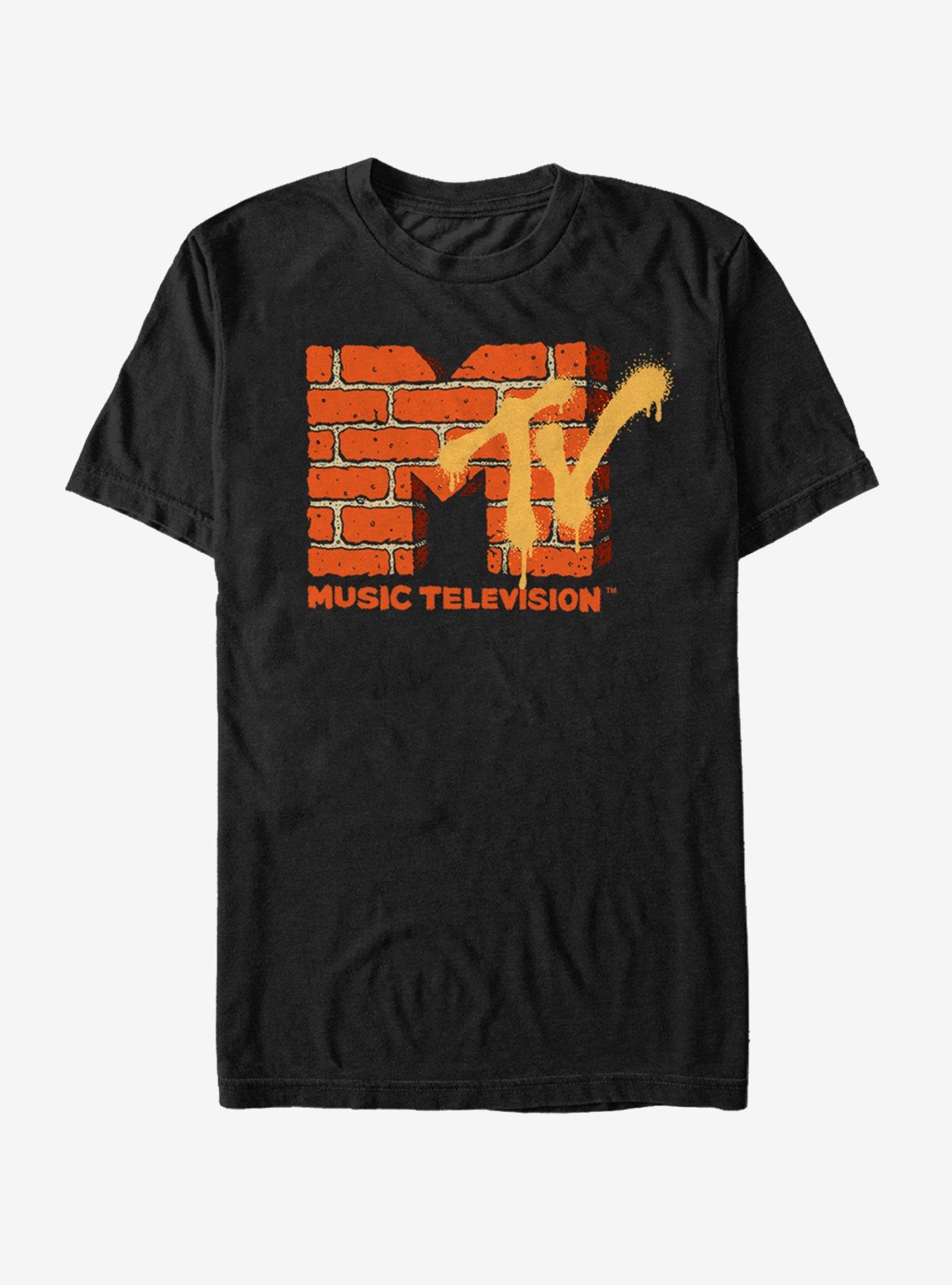 MTV Brick Logo T-Shirt, BLACK, hi-res
