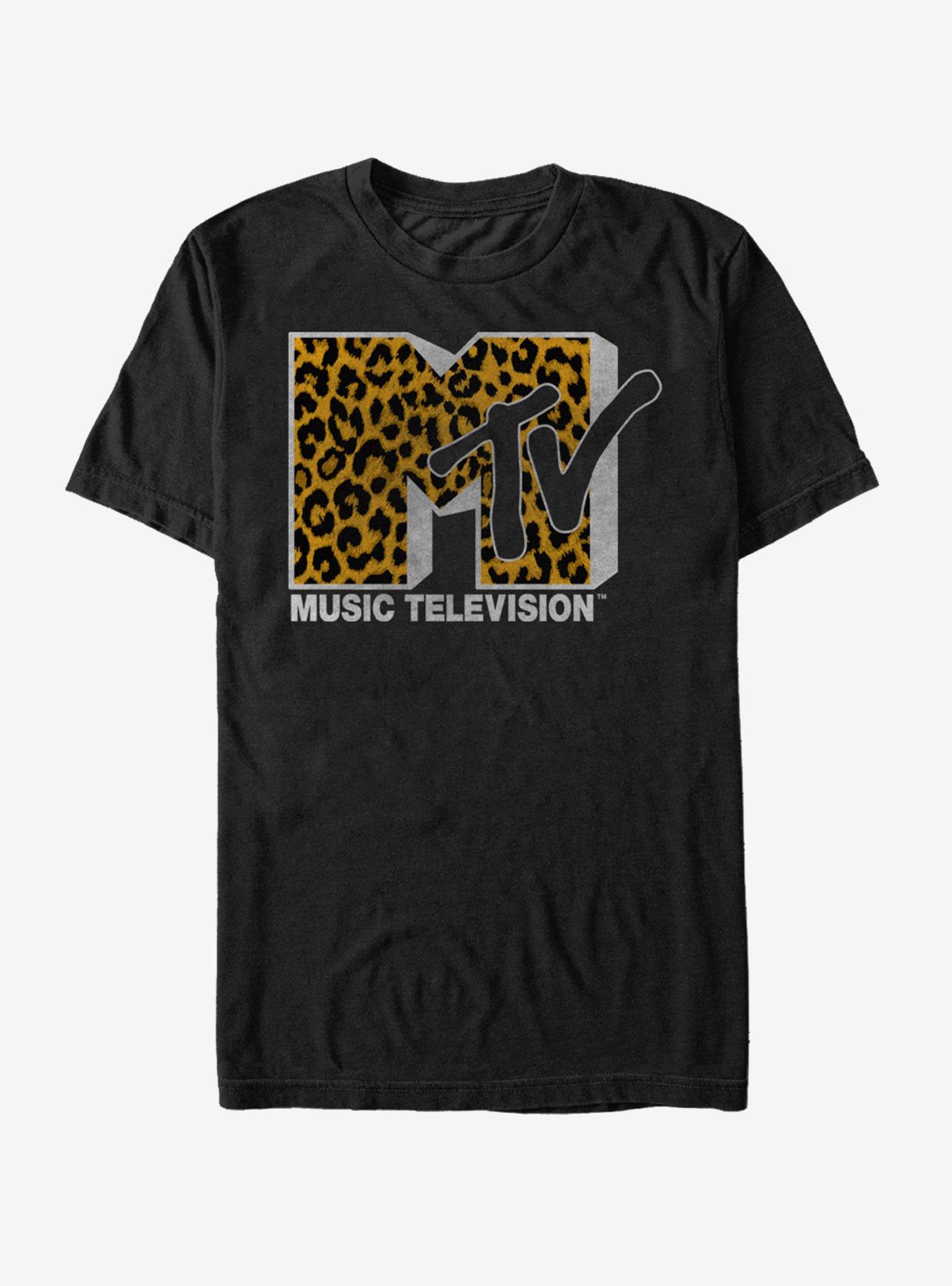 MTV Cheetah Print Logo T-Shirt