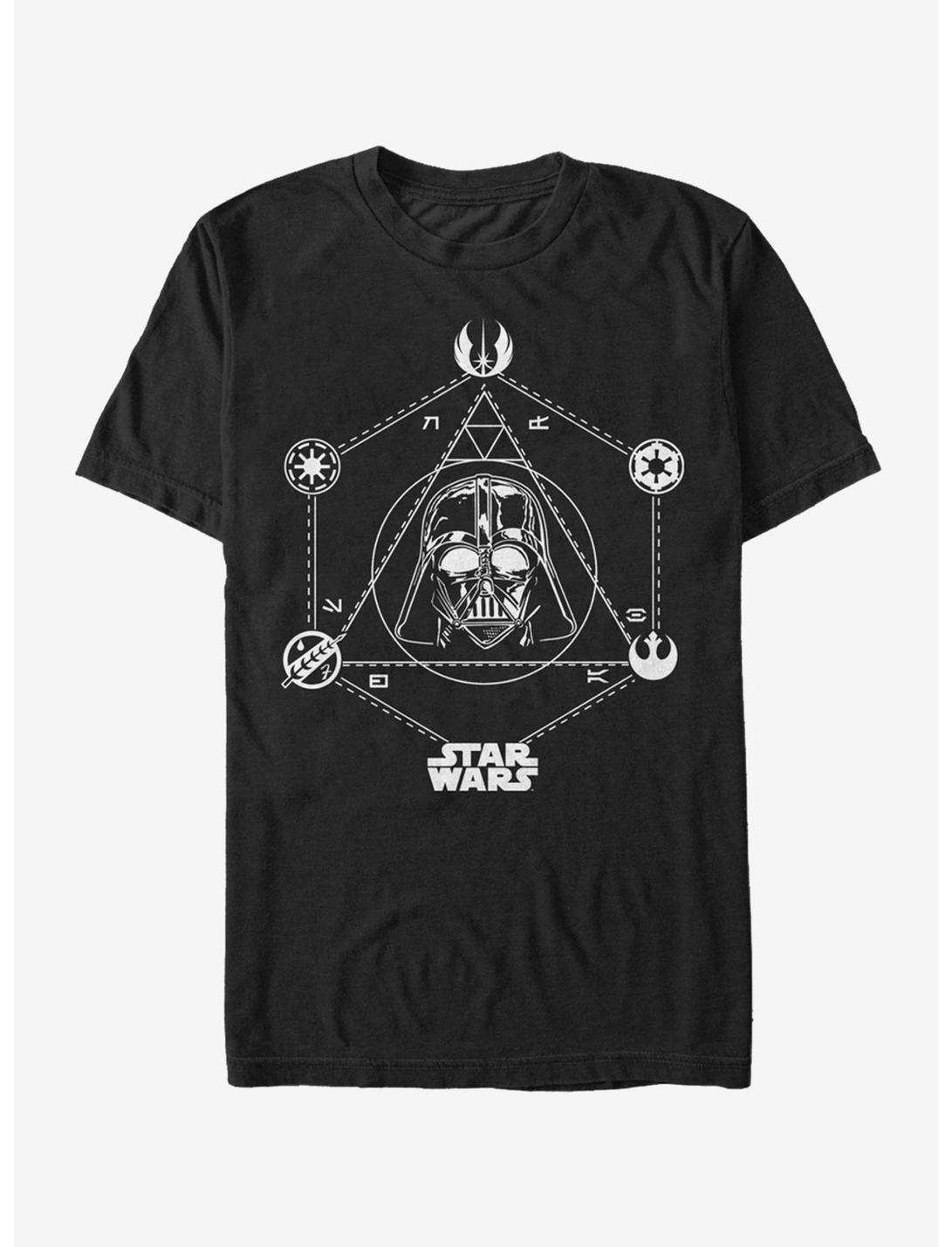 Star Wars Darth Vader Symbols T-Shirt, BLACK, hi-res