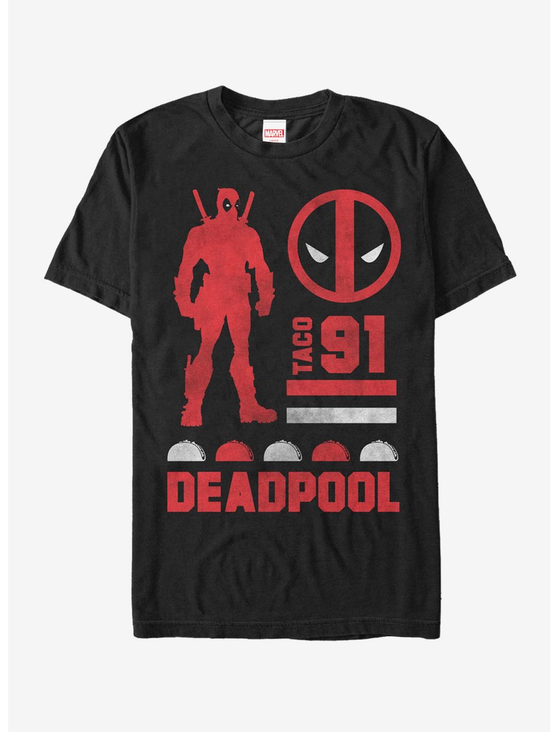Marvel Deadpool Taco 91 T-Shirt, BLACK, hi-res