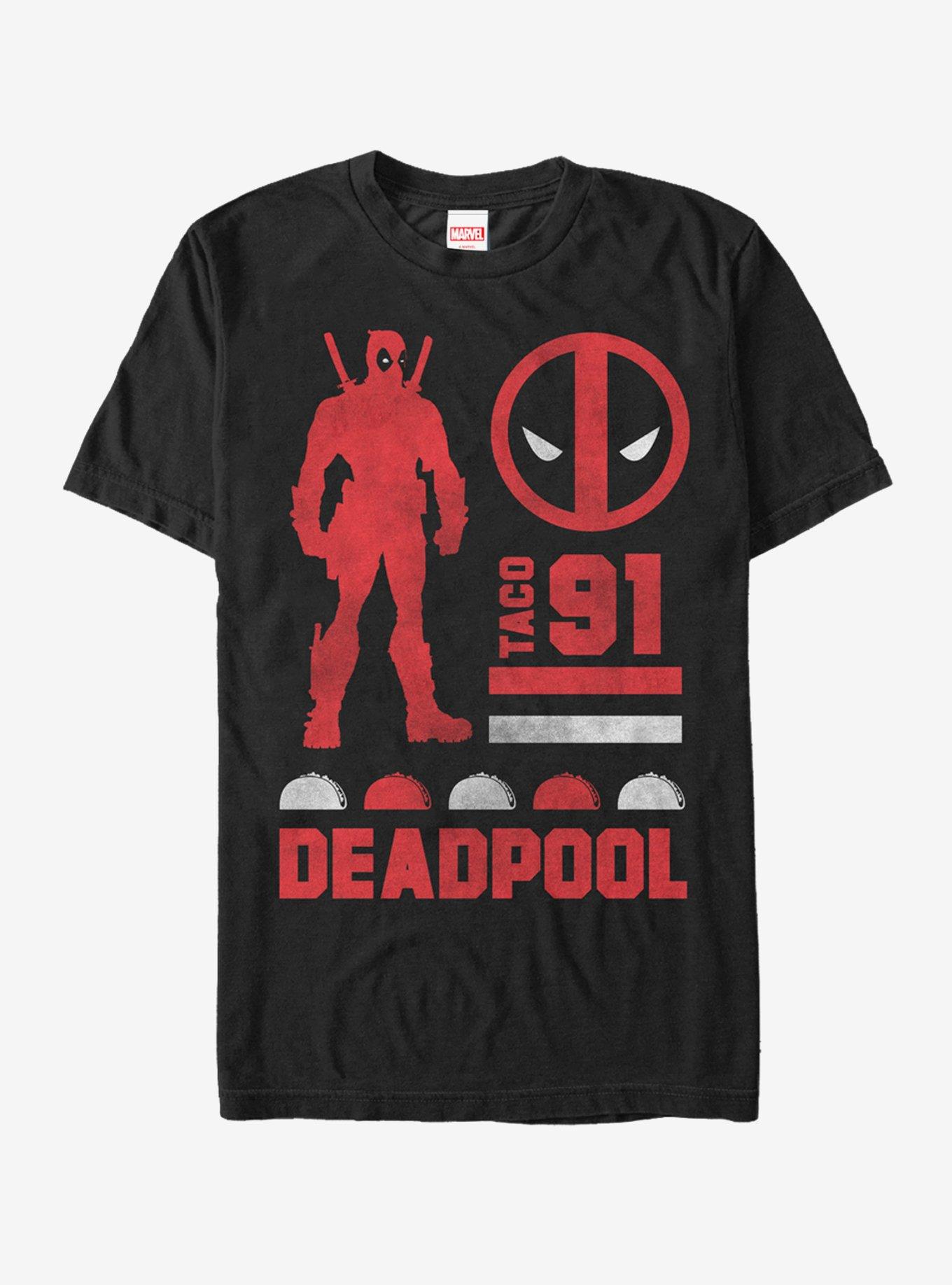 Marvel Deadpool Taco 91 T-Shirt, BLACK, hi-res