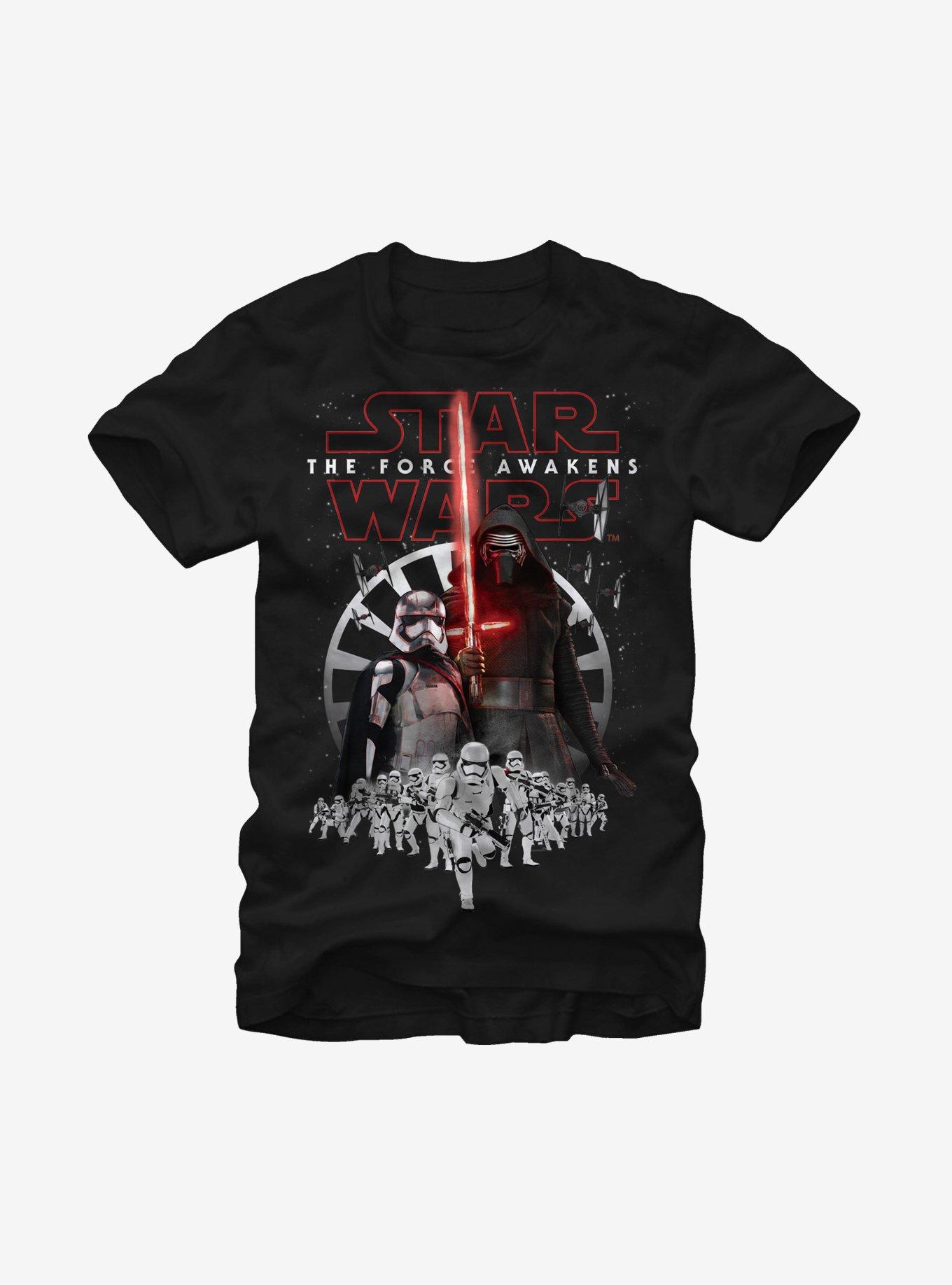 Star Wars Episode VII Kylo Ren Captain Phasma T-Shirt, BLACK, hi-res