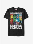 Marvel Father's Day Avengers Everyday Heroes T-Shirt, BLACK, hi-res