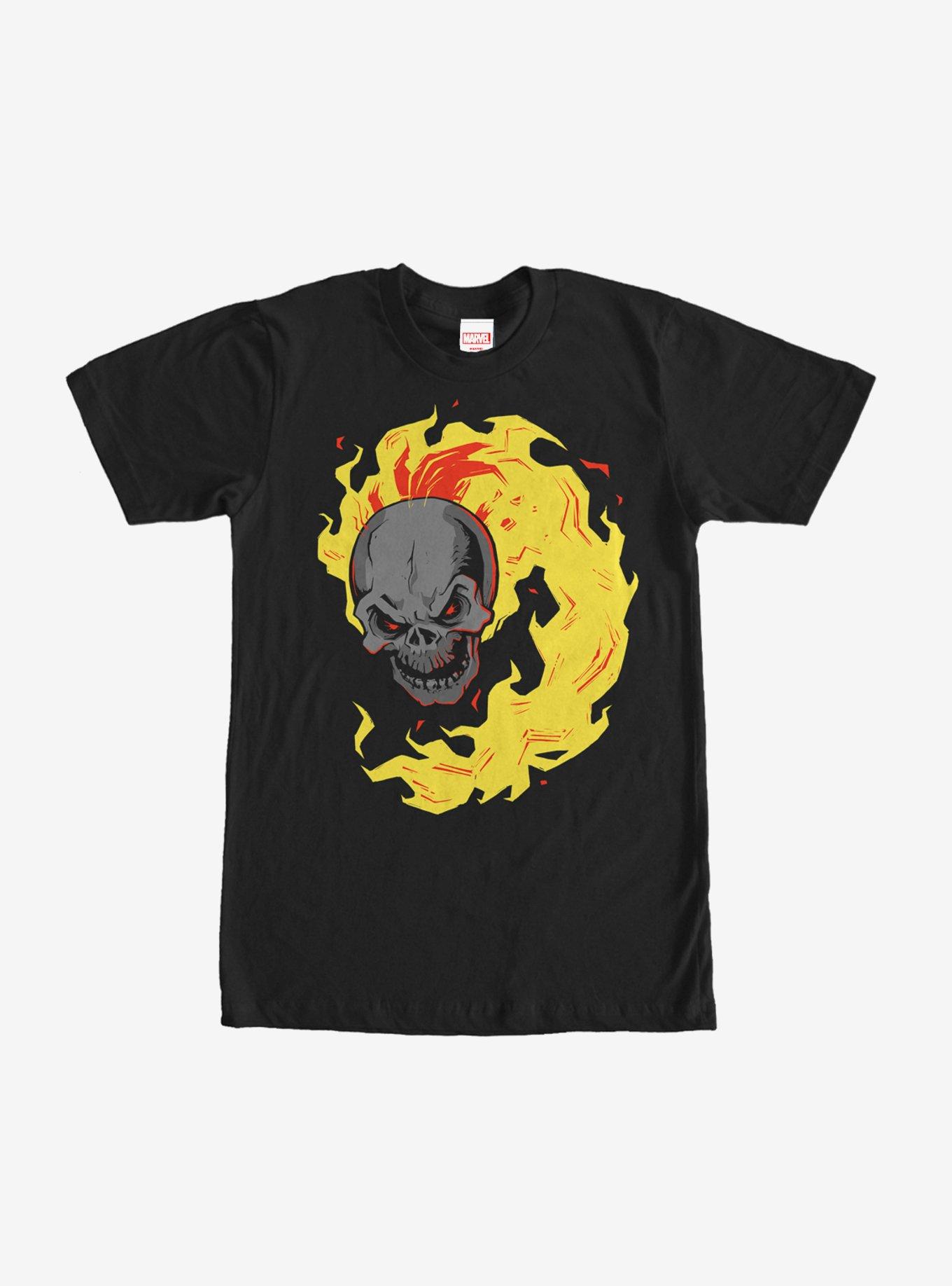 Marvel Ghost Rider Cartoon T-Shirt, BLACK, hi-res