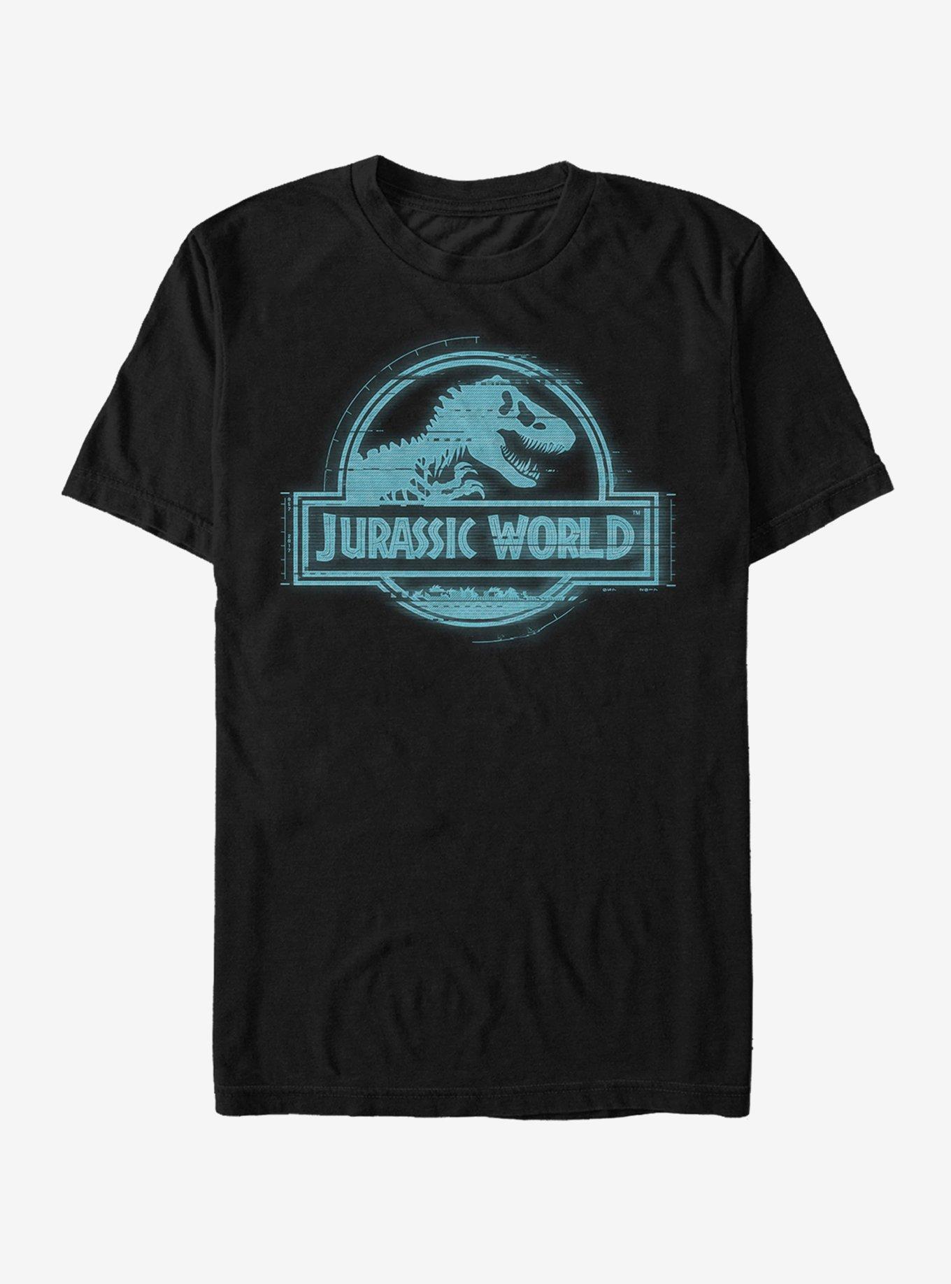 Jurassic World Glitch Logo T-Shirt, , hi-res