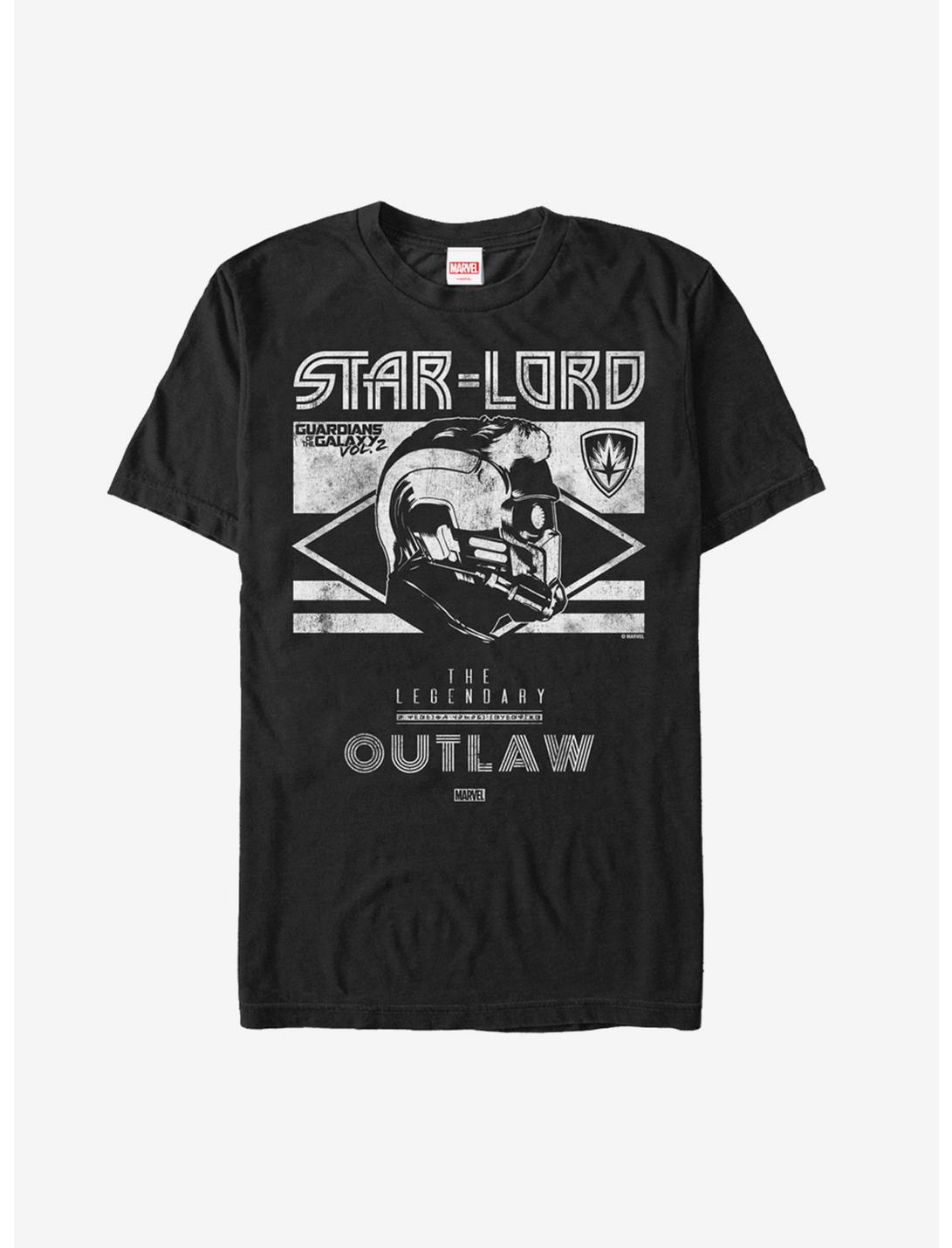 Marvel Guardians of Galaxy Vol. 2 Star-Lord Legend T-Shirt, BLACK, hi-res