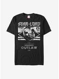 Marvel Guardians of Galaxy Vol. 2 Star-Lord Legend T-Shirt, BLACK, hi-res