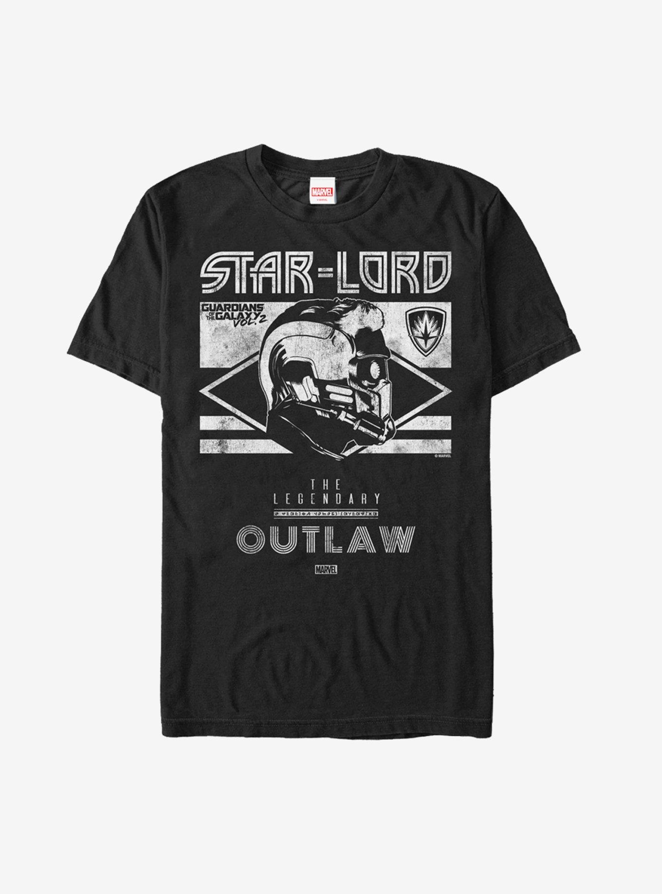 Marvel Guardians of Galaxy Vol. 2 Star-Lord Legend T-Shirt, BLACK, hi-res