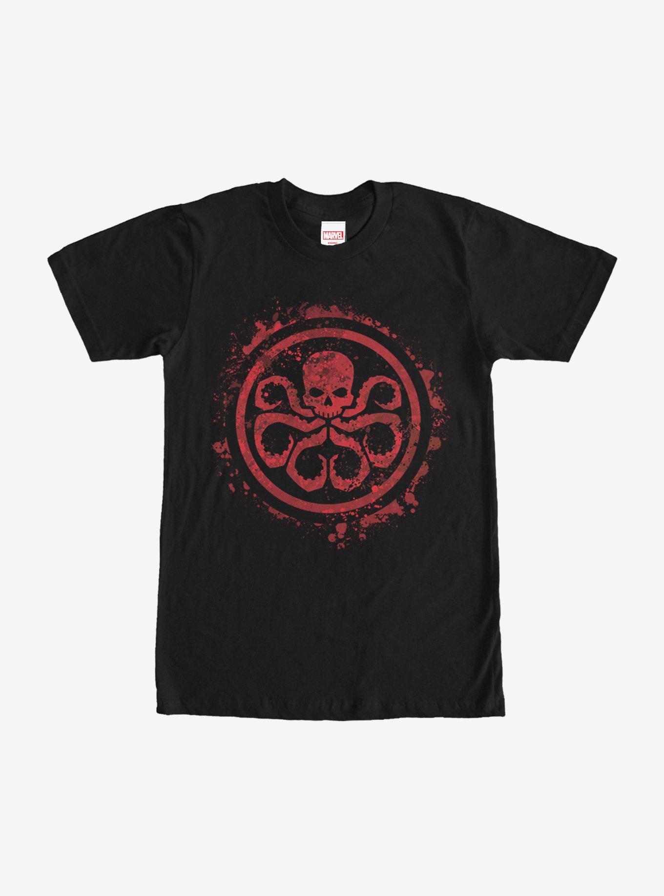 Marvel Hail Hydra Logo T-Shirt, BLACK, hi-res