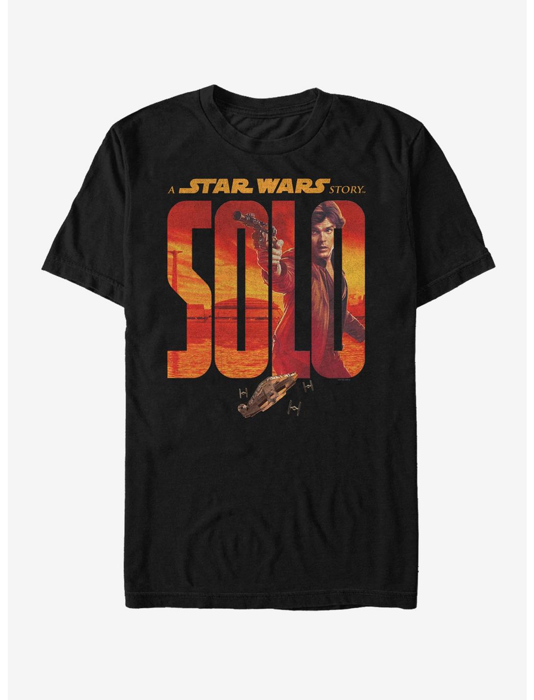 Star Wars Solo A Star Wars Story Logo T-Shirt, BLACK, hi-res